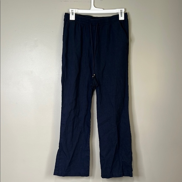 Ellen Tracy Linen Navy Blue Pants Women’s XS - Picture 1 of 8